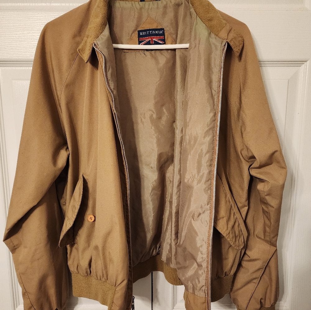 Vintage Brittania Westwind Jacket Men's Large Brown Lined Full Zip - Picture 5 of 10